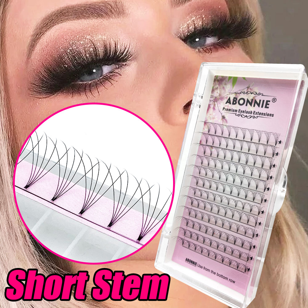ABONNIE Velvet Short Stem Russ - đánh giá và giá Eyelash Extension Human Hair