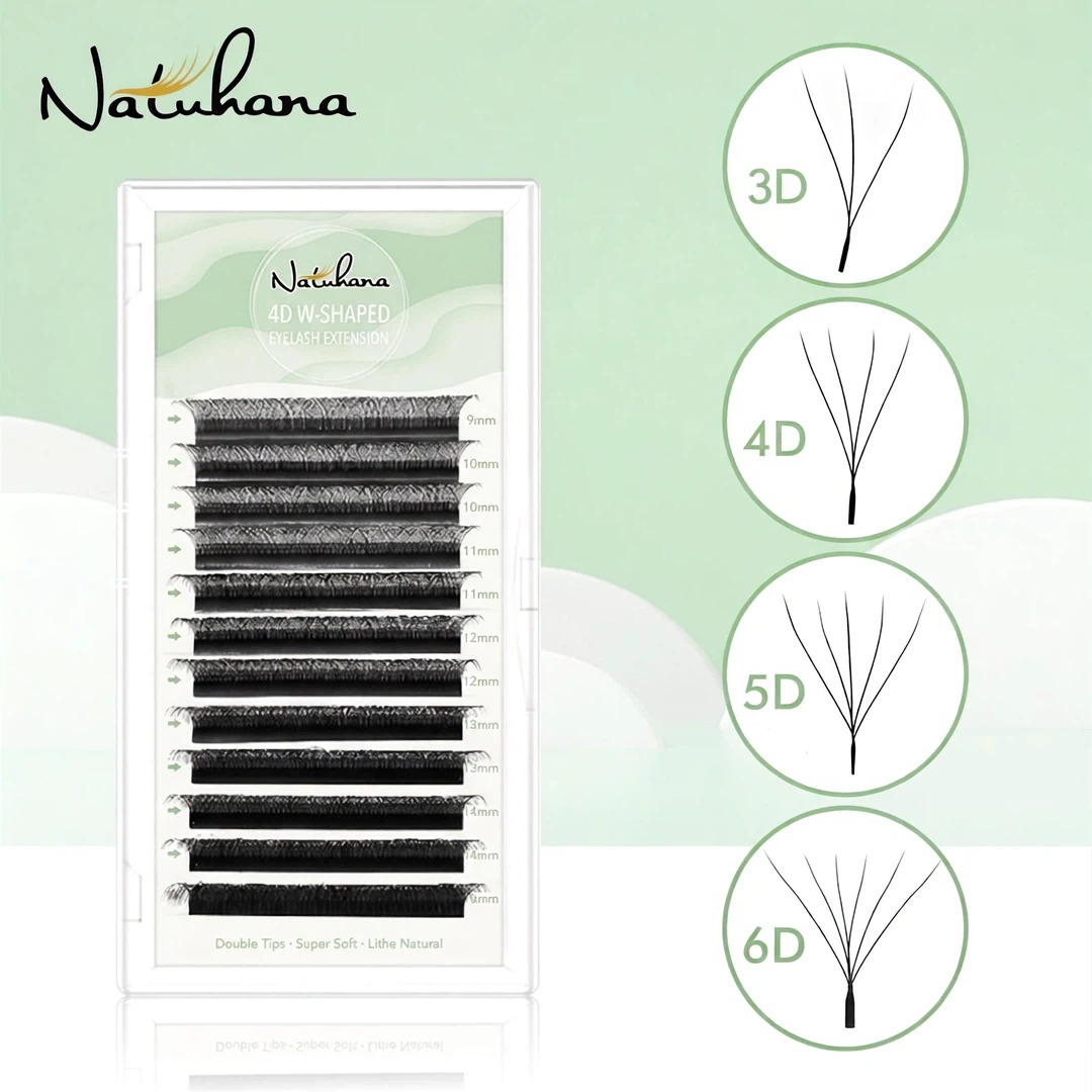 3D 4D 5D 6D W Shaped Clover Ey - đánh giá và giá Eyelash Extension Russian