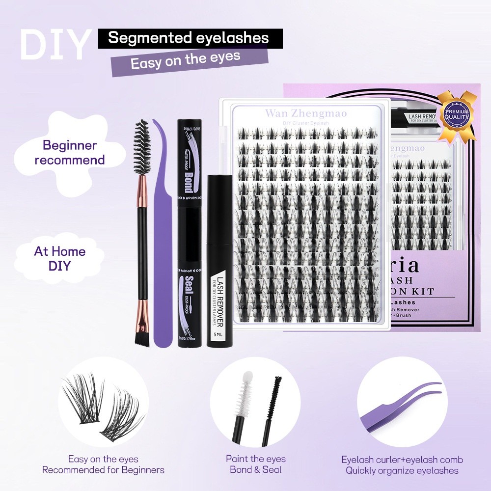 8-18mm Length False Eyelashes  - đánh giá và giá Eyelash Extension Natural Look