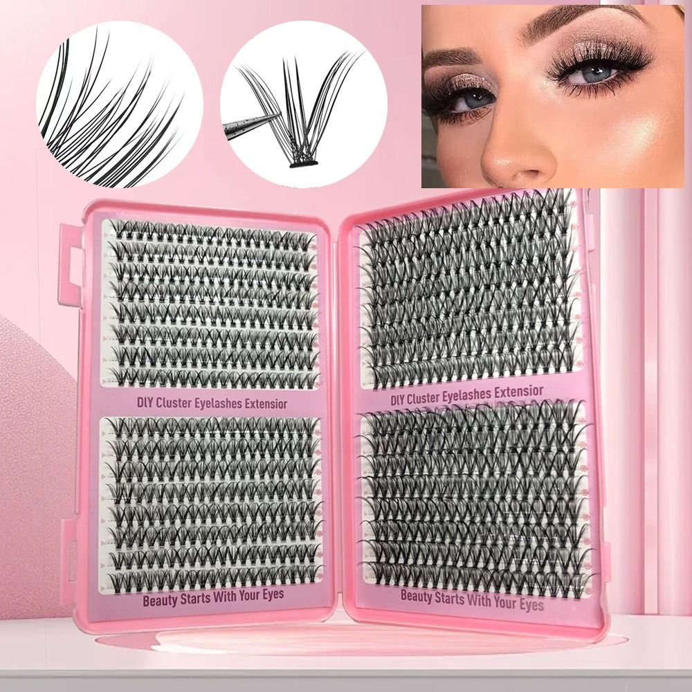 New Thick Long False Eyelashes - đánh giá và giá Eyelash Extension Natural Look
